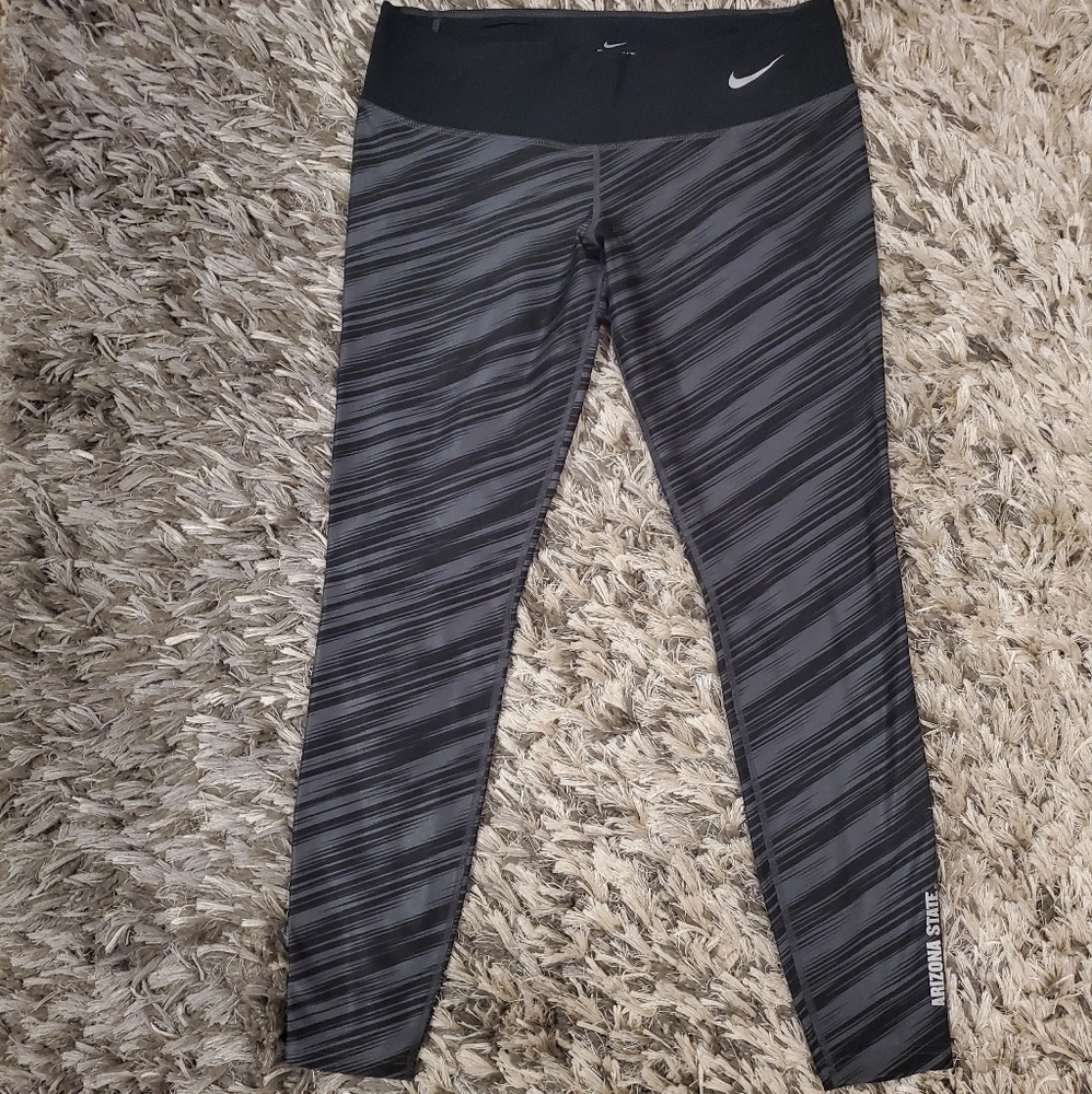 Nike dri-fit leggings black gray, Size Large